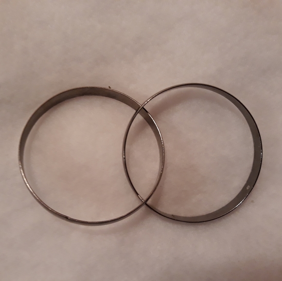 Chrome Double Bangle Bracelet - Picture 4 of 5